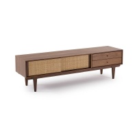 Тумба Винтажная под телевизорсистему Hi-Fi Dalqui единый размер каштановый LA REDOUTE INTERIEURS  фото, kupilegko.ru